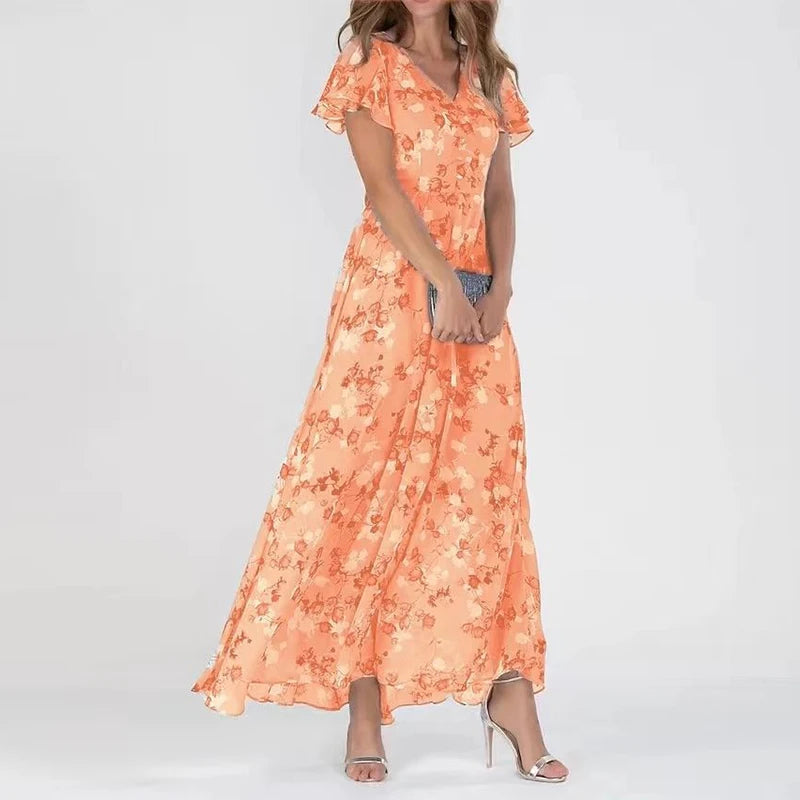Celestelle™ | Robe maxi fleurie fluide