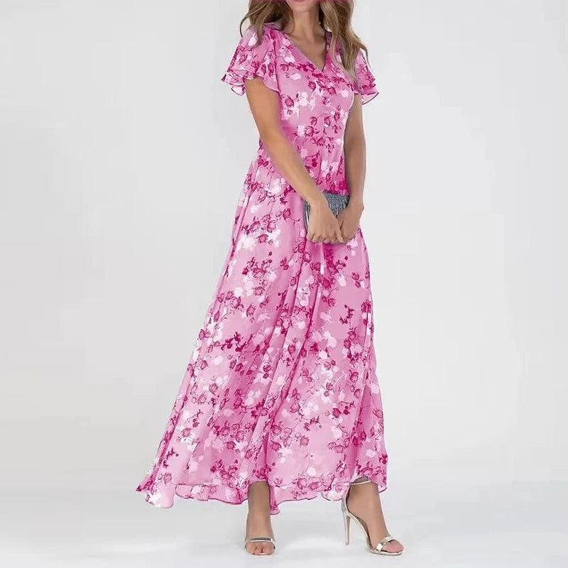 Celestelle™ | Robe maxi fleurie fluide