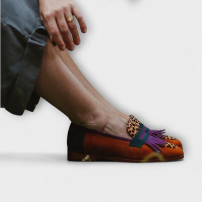 Celestelle™ | Loafer brune à imprimé léopard