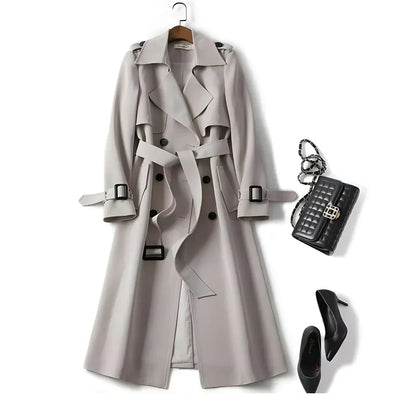 Célestelle™ | Trench ceinturé élégant