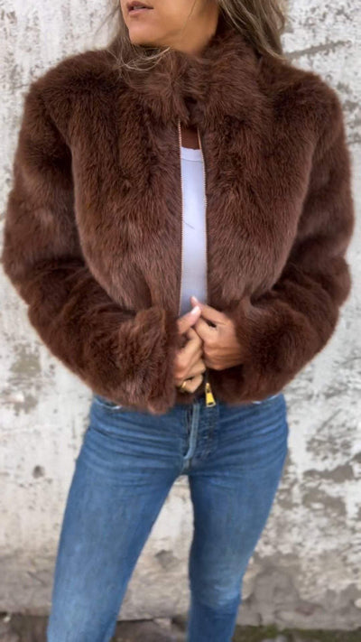 Celestelle™ | Veste courte en fausse fourrure