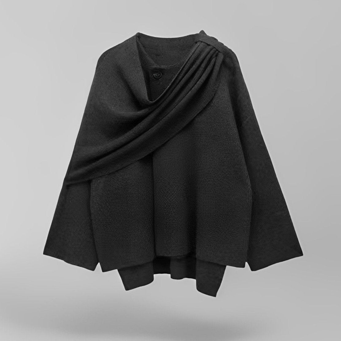 Celestelle™ | Cape en laine asymétrique