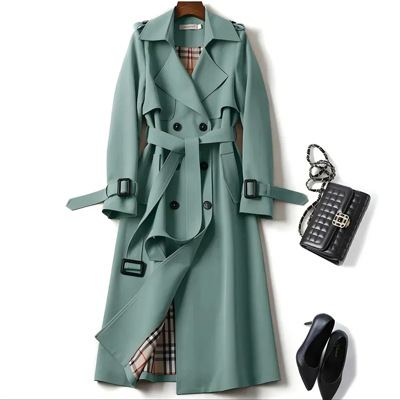 Célestelle™ | Trench ceinturé élégant