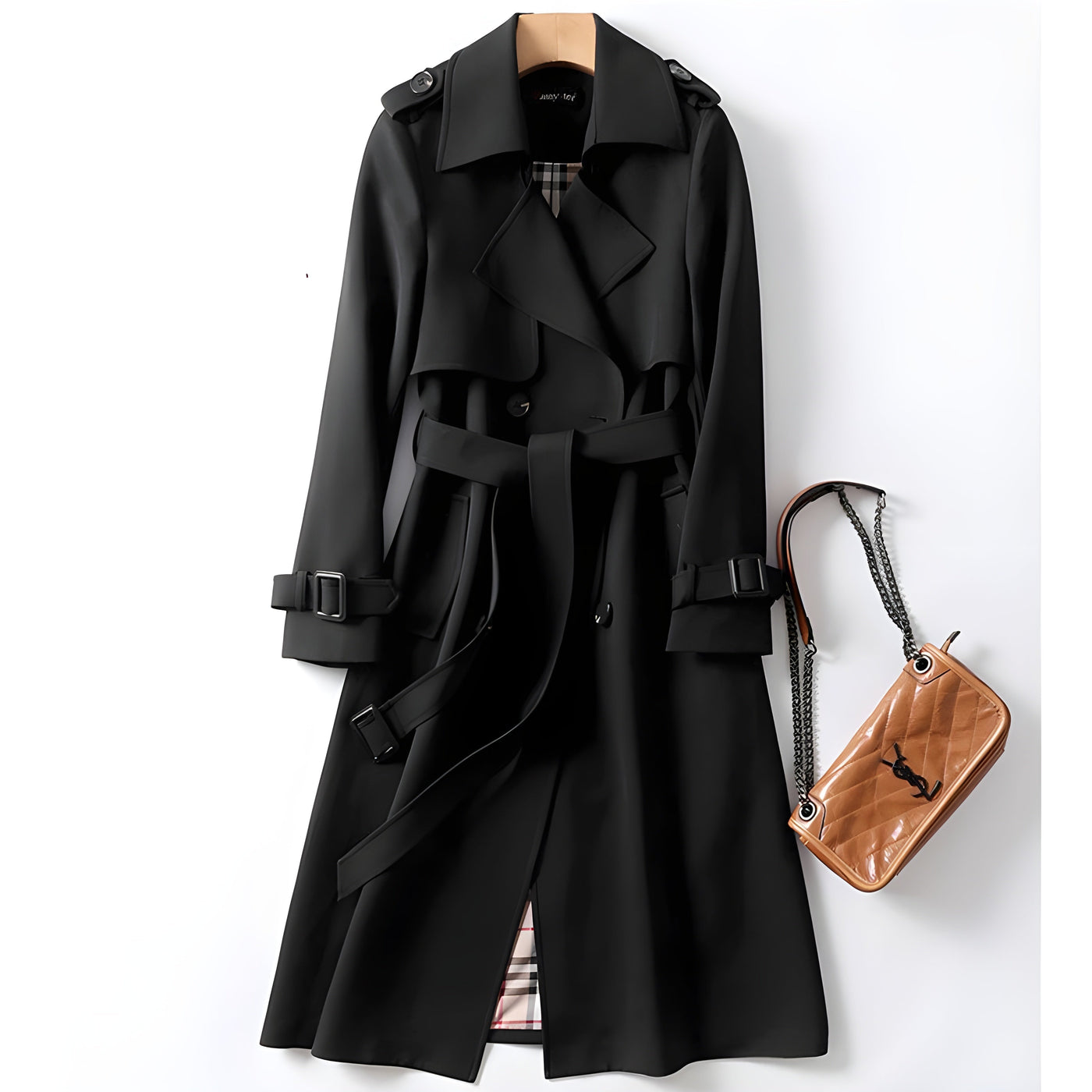 Célestelle™ | Trench ceinturé élégant
